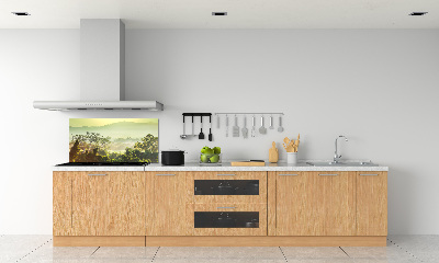 Crédence de cuisine en verre La jungle