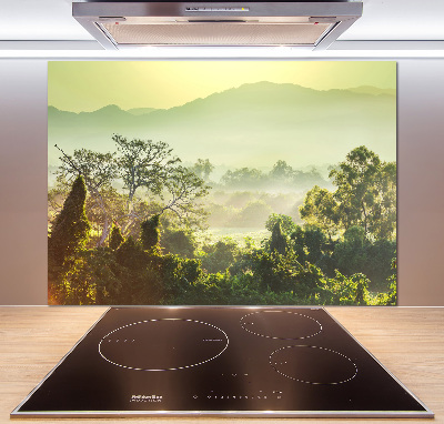 Crédence de cuisine en verre La jungle