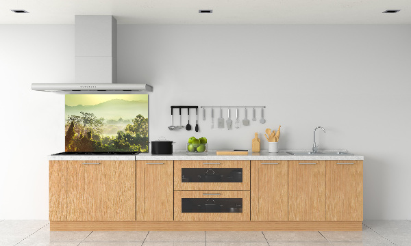 Crédence de cuisine en verre La jungle