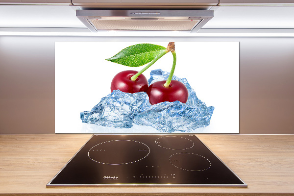 Panneau crédence cuisine Cerise avec glace