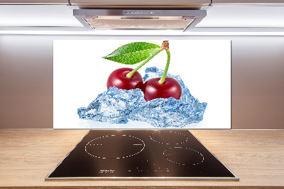Panneau crédence cuisine Cerise avec glace