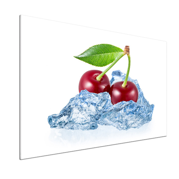 Panneau crédence cuisine Cerise avec glace