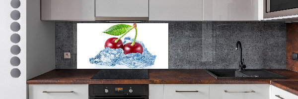 Panneau crédence cuisine Cerise avec glace