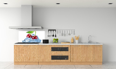 Panneau crédence cuisine Cerise avec glace
