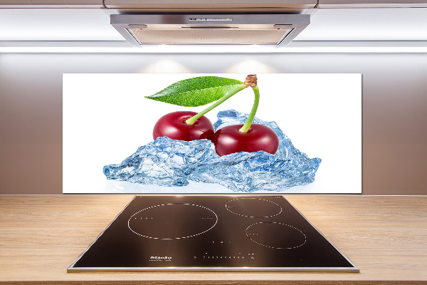 Panneau crédence cuisine Cerise avec glace
