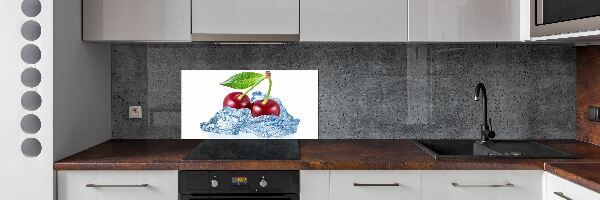 Panneau crédence cuisine Cerise avec glace