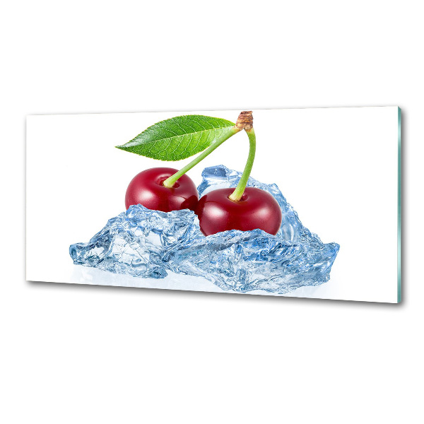 Panneau crédence cuisine Cerise avec glace