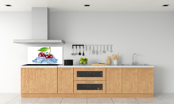 Panneau crédence cuisine Cerise avec glace