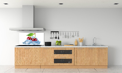 Panneau crédence cuisine Cerise avec glace
