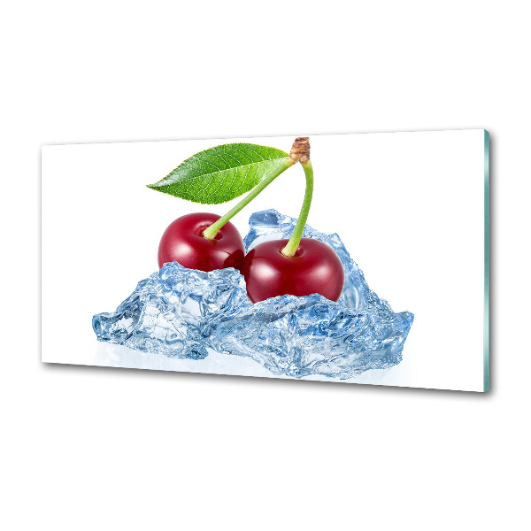 Panneau crédence cuisine Cerise avec glace