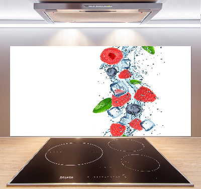 Crédence de cuisine en verre Fruits des bois avec glace