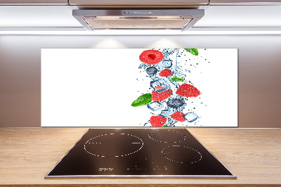 Crédence de cuisine en verre Fruits des bois avec glace