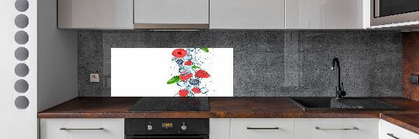 Crédence de cuisine en verre Fruits des bois avec glace