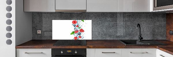 Crédence de cuisine en verre Fruits des bois avec glace