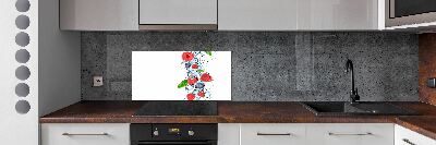 Crédence de cuisine en verre Fruits des bois avec glace