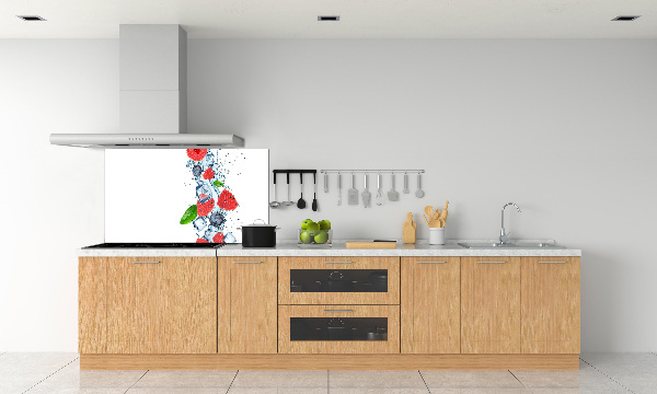 Crédence de cuisine en verre Fruits des bois avec glace