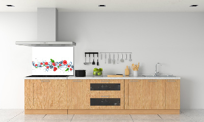 Crédence de cuisine en verre Fruits des bois avec glace