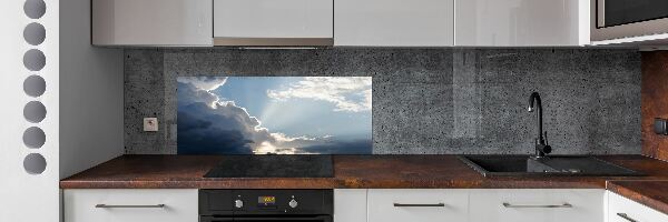 Crédence en verre avec motif Nuages dans le ciel