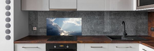 Crédence en verre avec motif Nuages dans le ciel