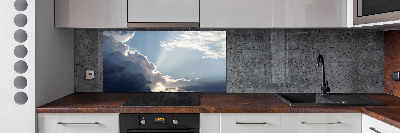 Crédence en verre avec motif Nuages dans le ciel