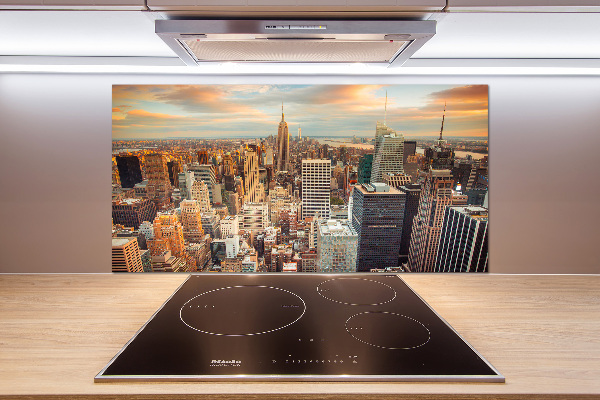 Panneaux muraux cuisine New York City bird's eye flight