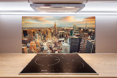 Panneaux muraux cuisine New York City bird's eye flight