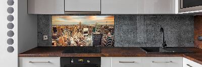 Panneaux muraux cuisine New York City bird's eye flight