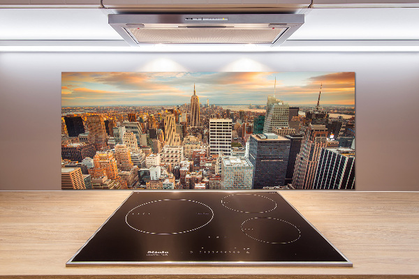 Panneaux muraux cuisine New York City bird's eye flight