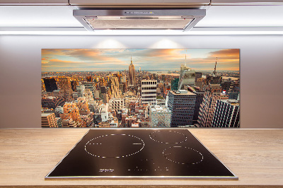 Panneaux muraux cuisine New York City bird's eye flight