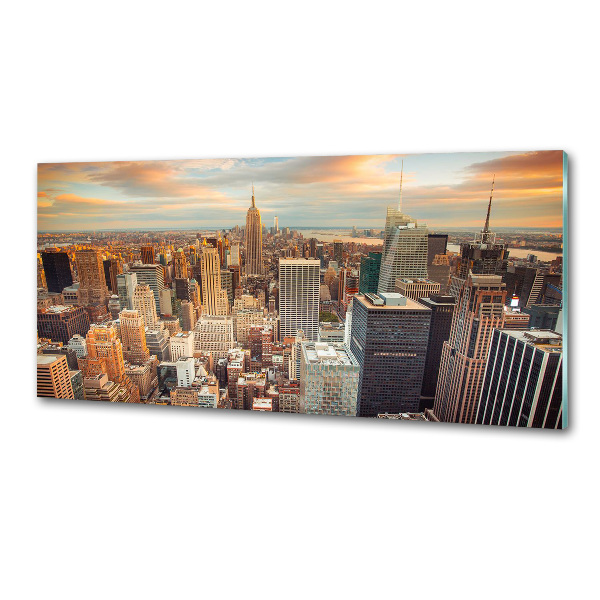 Panneaux muraux cuisine New York City bird's eye flight