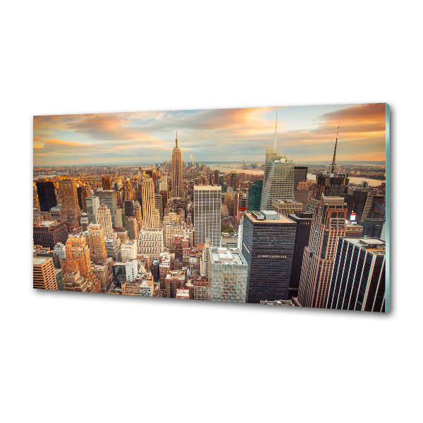 Panneaux muraux cuisine New York City bird's eye flight