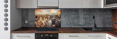 Panneaux muraux cuisine New York City bird's eye flight
