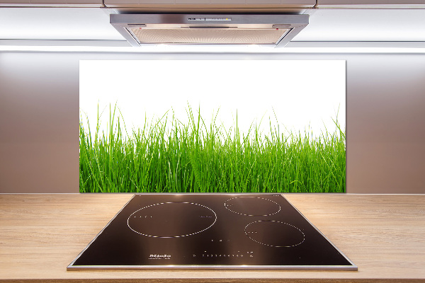 Crédence en verre avec motif Herbe