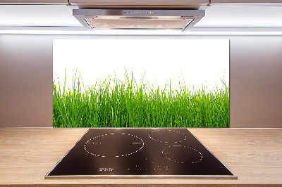 Crédence en verre avec motif Herbe