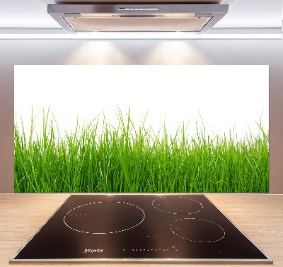 Crédence en verre avec motif Herbe