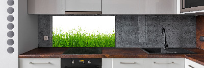 Crédence en verre avec motif Herbe