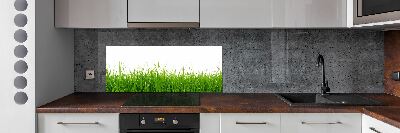 Crédence en verre avec motif Herbe