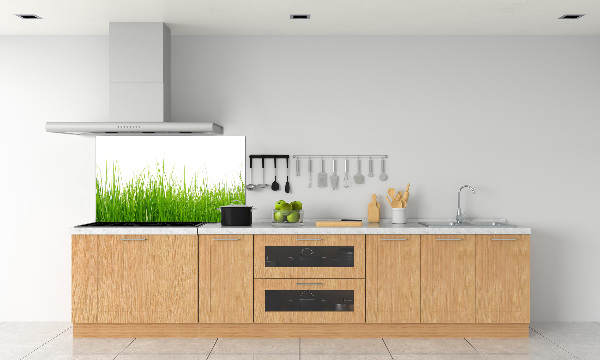 Crédence en verre avec motif Herbe