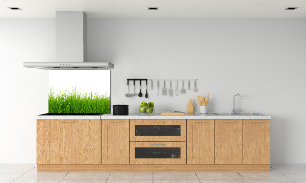 Crédence en verre avec motif Herbe