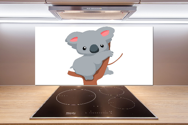 Crédence de cuisine en verre Koala dans un arbre