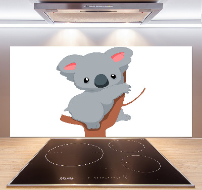 Crédence de cuisine en verre Koala dans un arbre