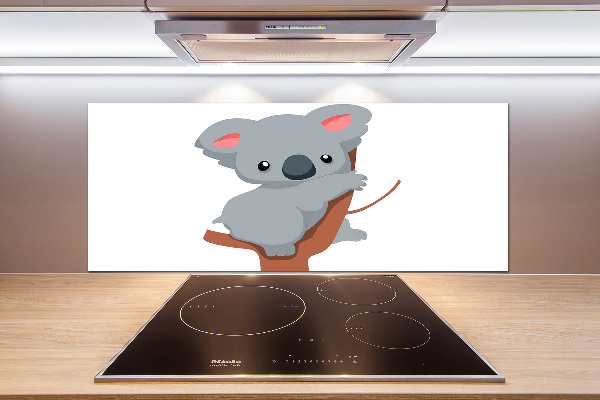 Crédence de cuisine en verre Koala dans un arbre