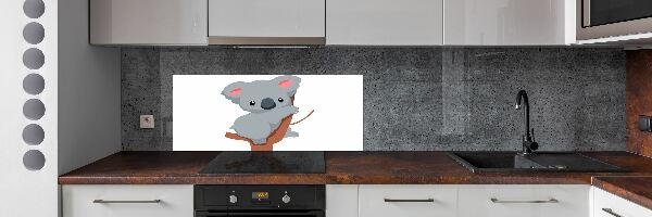 Crédence de cuisine en verre Koala dans un arbre