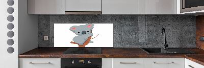 Crédence de cuisine en verre Koala dans un arbre