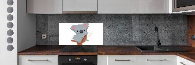 Crédence de cuisine en verre Koala dans un arbre