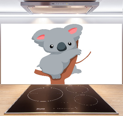 Crédence de cuisine en verre Koala dans un arbre