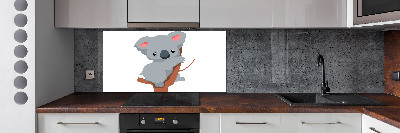 Crédence de cuisine en verre Koala dans un arbre