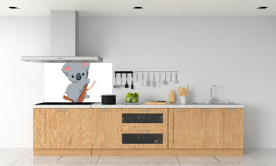 Crédence de cuisine en verre Koala dans un arbre