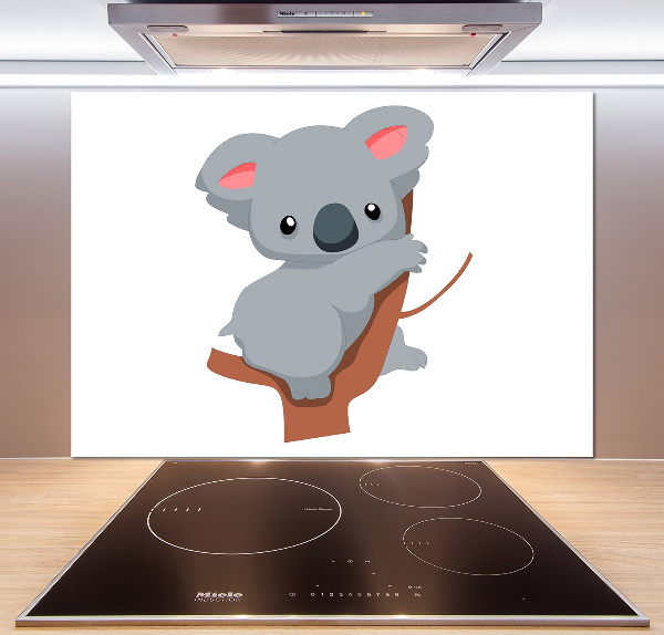 Crédence de cuisine en verre Koala dans un arbre