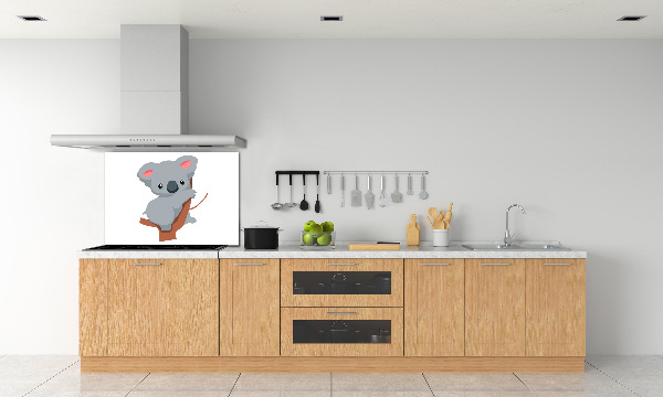Crédence de cuisine en verre Koala dans un arbre